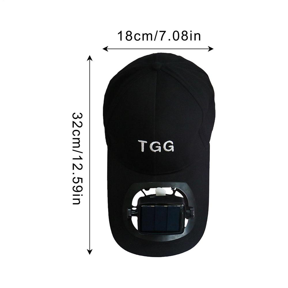 Solar Fan Hat Summer Fan Cooling Baseball Hat Summer Camping Hiking Travel Hat Sunscreen Sunshade Hats For Outdoor Camping