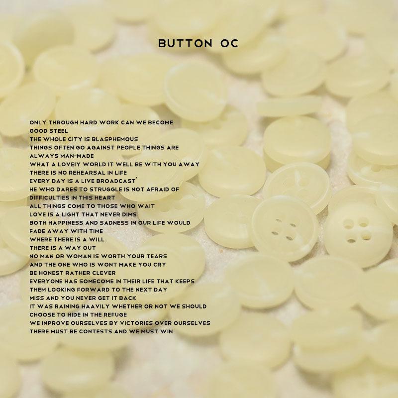 Four-Eye Sleeve Collar Shirt Small Buttons Resin Jewelry Accessories Knitted Cardigan Top Buttons Clothing Accessories