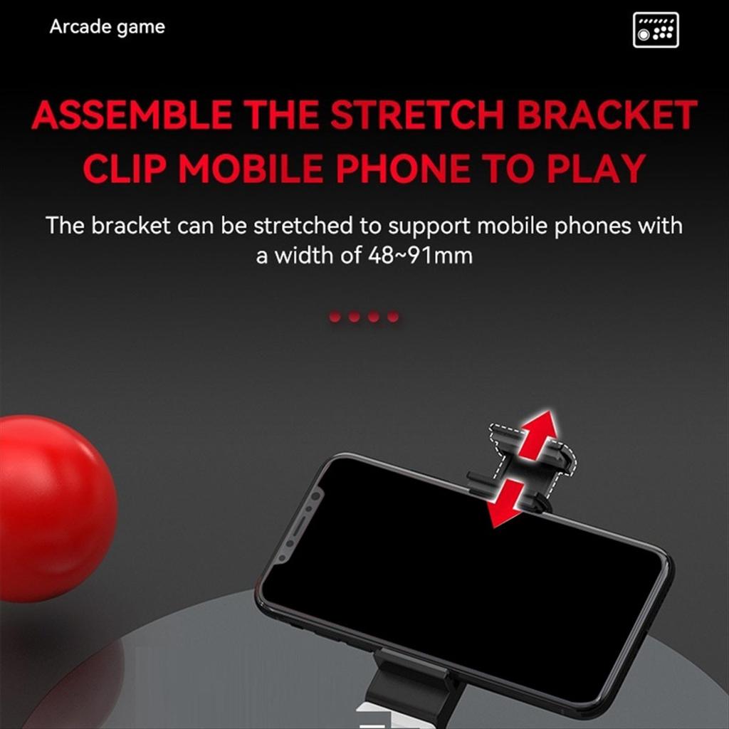 Беспроводной джойстик-контроллер для файтингов Fight Stick Игровой джойстик для ///Switch/PC/Android Черный