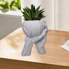 Рука об руку Форма Цветочный горшок Синтетическая смола Мраморная текстура Кашпо Украшение для дома Домашний Балкон Сад Декор