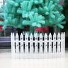 Christmas Fence Decoration, Removable Fence Plastic Tree Fence Christmas Decoration for Garden Plastic Picket Fences Party Decor