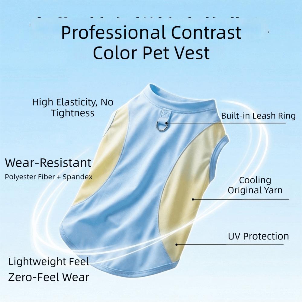 Breathable Mesh Dog Cooling Vest Comfortable Pet Summer Clothes Outdoor Walking