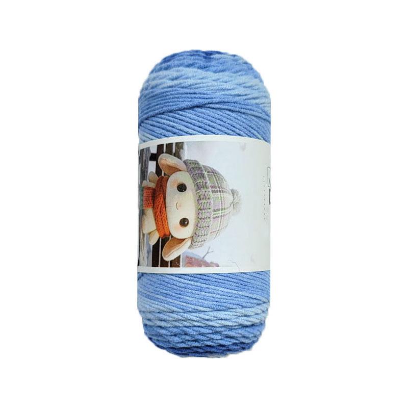 5-Ply Colored Combed Cotton Baby Yarn for Hand-Knitting and DIY Crochet Projects, Ideal for Flower Bouquets and Medium-Thickness Blankets
