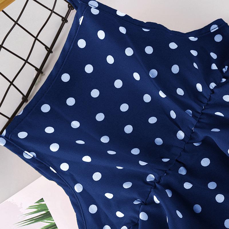 Dress Kids Girls 4-12 Years Black Polka Dot Dress For Girls Stylish Girls Vacation Holiday Clothes Kids Clothes Dress