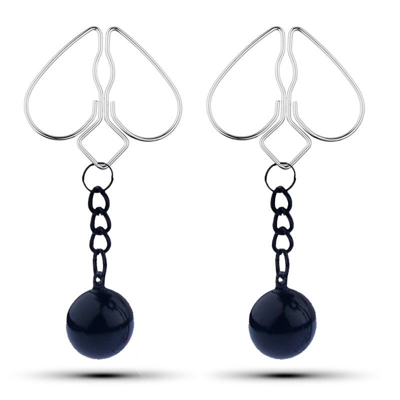 28 Kinds SM Women's Stainless Steel Breast Clip Nipple Clamps Gravity Ball Weight Pendant Traction Stimulator Adult Toys 18