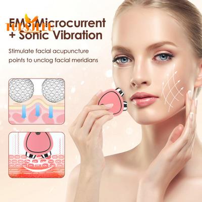 Устройство для массажа лица, микротоковая подтяжка кожи, подтяжка лица для похудения, вибрация, улучшение кровообращения, целлюлит, ноги, массажер для лица, плеч и головы