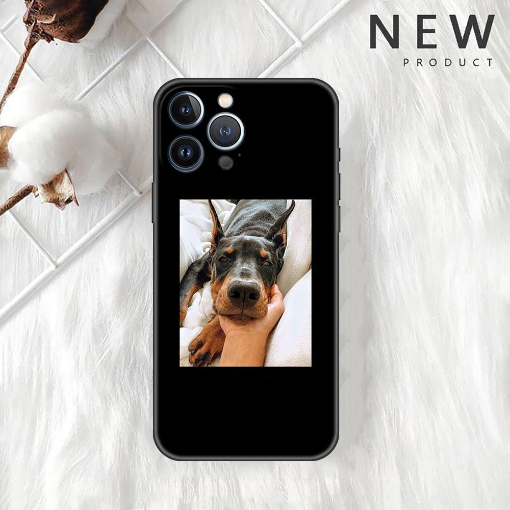 Чехол для Apple iPhone 11 13 12 14 Pro 7 Plus XR X XS Max 6 6S 13Pro SE 2022, силиконовый чехол для телефона с животными, такса, доберман, собака
