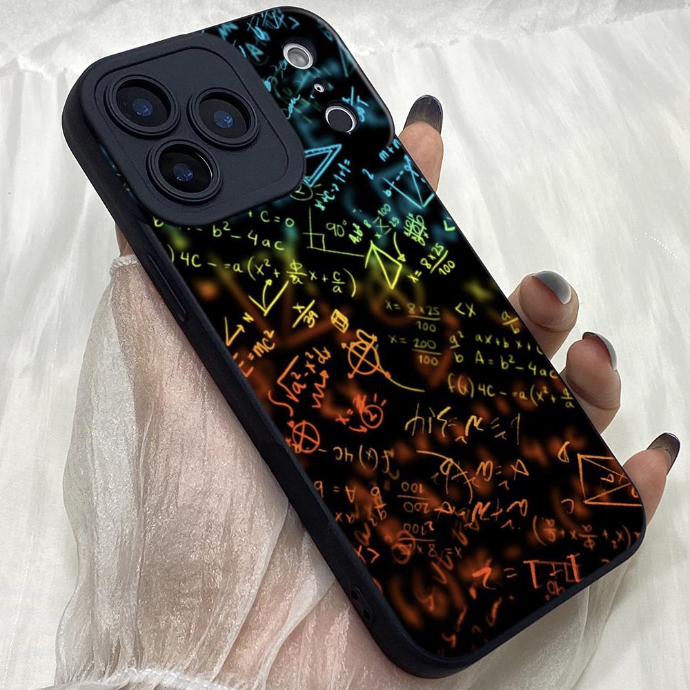 M280 Черный искусство Творческий Мозг Математики Ангельские Глаза Мягкие Чехлы для Телефонов для iPhone Samsung Xiaomi Rdemi Huawei Honor Infinix Realme OPPO Все Модели