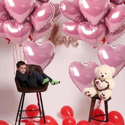 5 шт. Фольгированные шары в форме сердца DIY Воздушные шары 2025 Свадебное украшение Свадьба