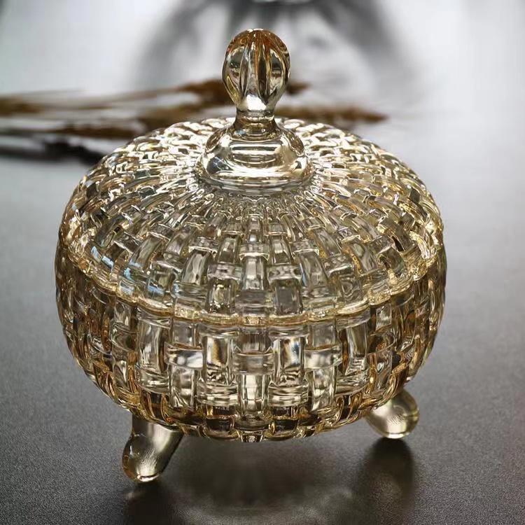 2 шт. банки для конфет, стеклянные креативные банки для дома, европейский стиль с крышкой