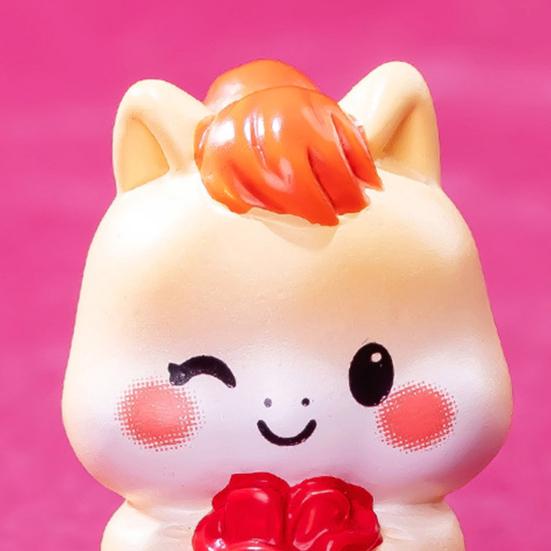 4 шт. Миниатюрная фигурка мультяшной лошади, приносящая удачу, миниатюрный пони