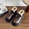 Platform Flats Fur Ankle Boots Winter Warm Women Shoes 2025 Trend Designer New Short Plush Casual Shoes Outdoor Snow Botas Mujer