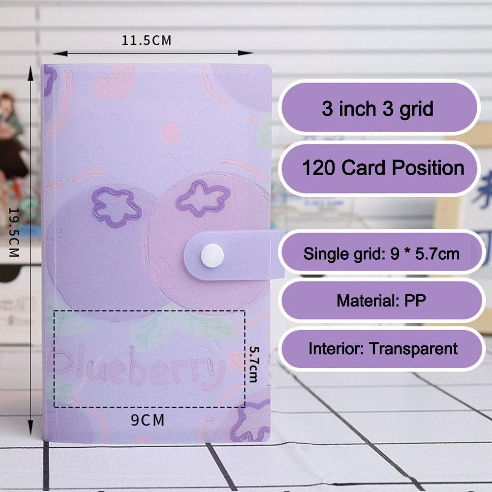 3-Inch Photo Picture Albums 120 Slots Card Holder Card Display for Polaroid Photo Picture