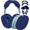 Защитный набор 4-в-1 для AirPods Max 1/2 - Прозрачные амбушюры + Силиконовое оголовье и амбушюры