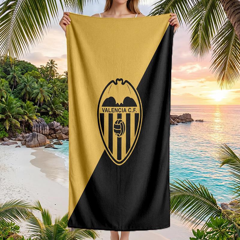 Valencia FC print Quick Dry Beach Towel Microfiber Absorbent Portable Travel Swimming Towel
