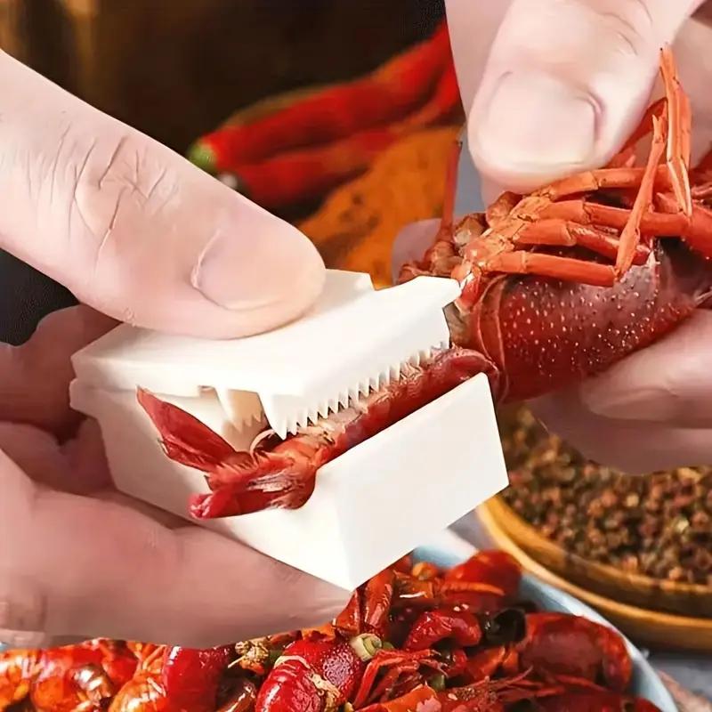 Очиститель креветок — простой инструмент для очистки морепродуктов, прочный пластиковый кухонный гаджет для использования дома и в ресторане