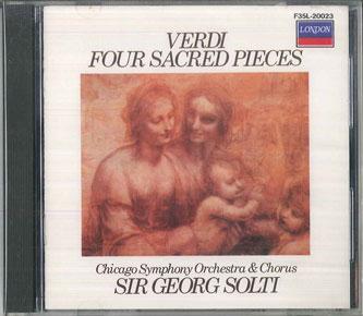 CD SIR GEOGG SOLTI Verdi Four Sacred Songs F35L20023 LONDON 1986 Japan Classical Used