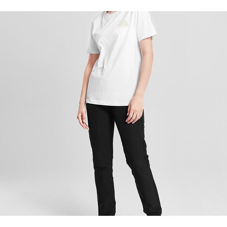 THE NORTH FACE T-Shirts Unisex White Crew Neck Moderate Straight Fit NF0A4NFO-FN4
