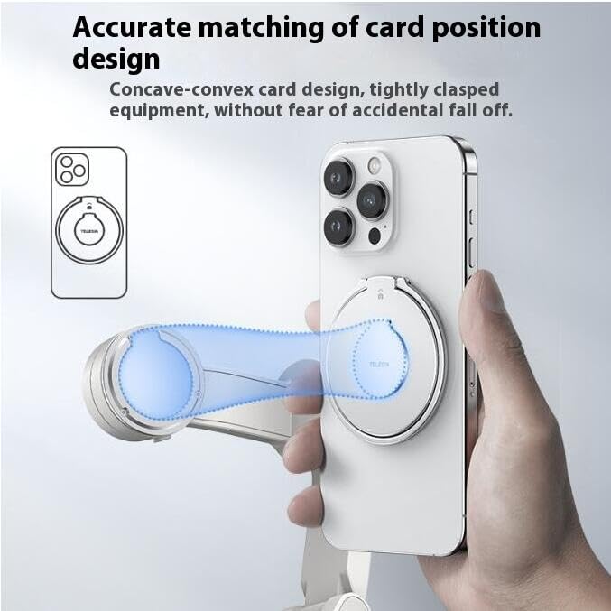 Osmo Mobile 7 SE Совместимый стабилизатор Магнитная база-адаптер Серия iPhone Серия Android Совместимый Магнитный адаптер из алюминиевого сплава Магнитный MagSafe