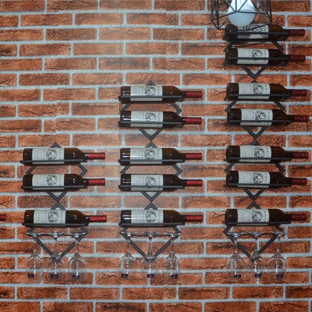 Черная/золотая перевернутая винная стойка металлическая подставка для бутылок полезный железный держатель для винных бутылок кухня