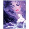 5D DIY Diamond Painting Cartoon Unicorn Princess Diamond Embroidery