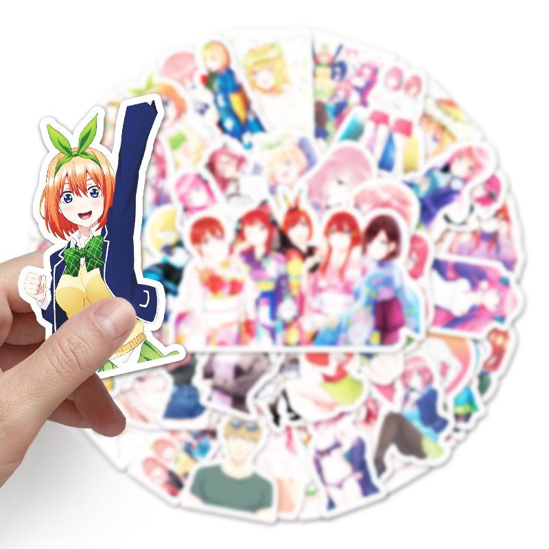 50 Сексуальные Японские Комикс Декорации Креативный Чемодан Ноутбук Холодильник Водонепроницаемые Наклейки