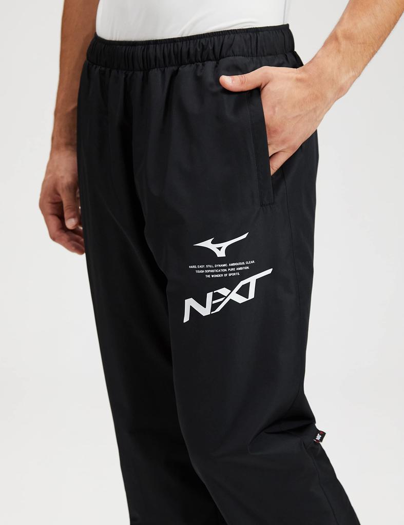 Mizuno Тренировочный утеплитель Breath Thermo и брюки N-XT размера S, влагоотводящие, ветрозащитные, водоотталкивающие, 32JF2740, черный,
