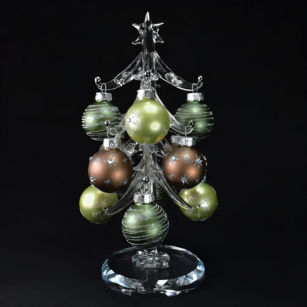 Four Cart Cute Handmade Glass Earth Color Tree