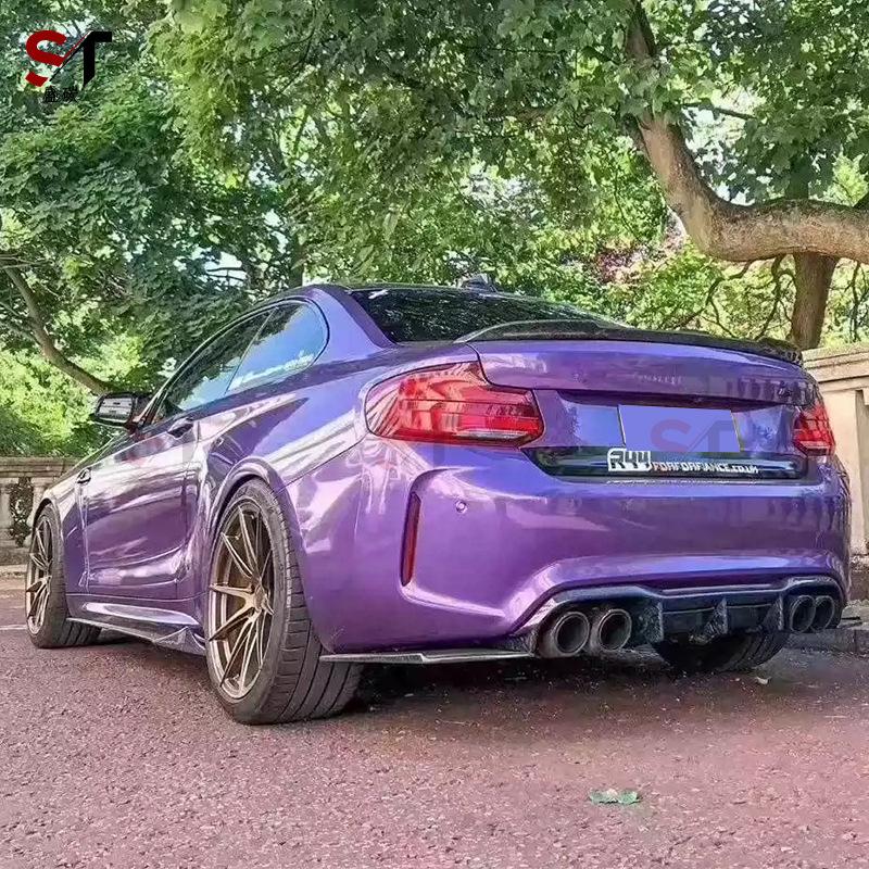 Комплект заднего диффузора из углеродного волокна для BMW M2 F87 - Комплект из 3 частей