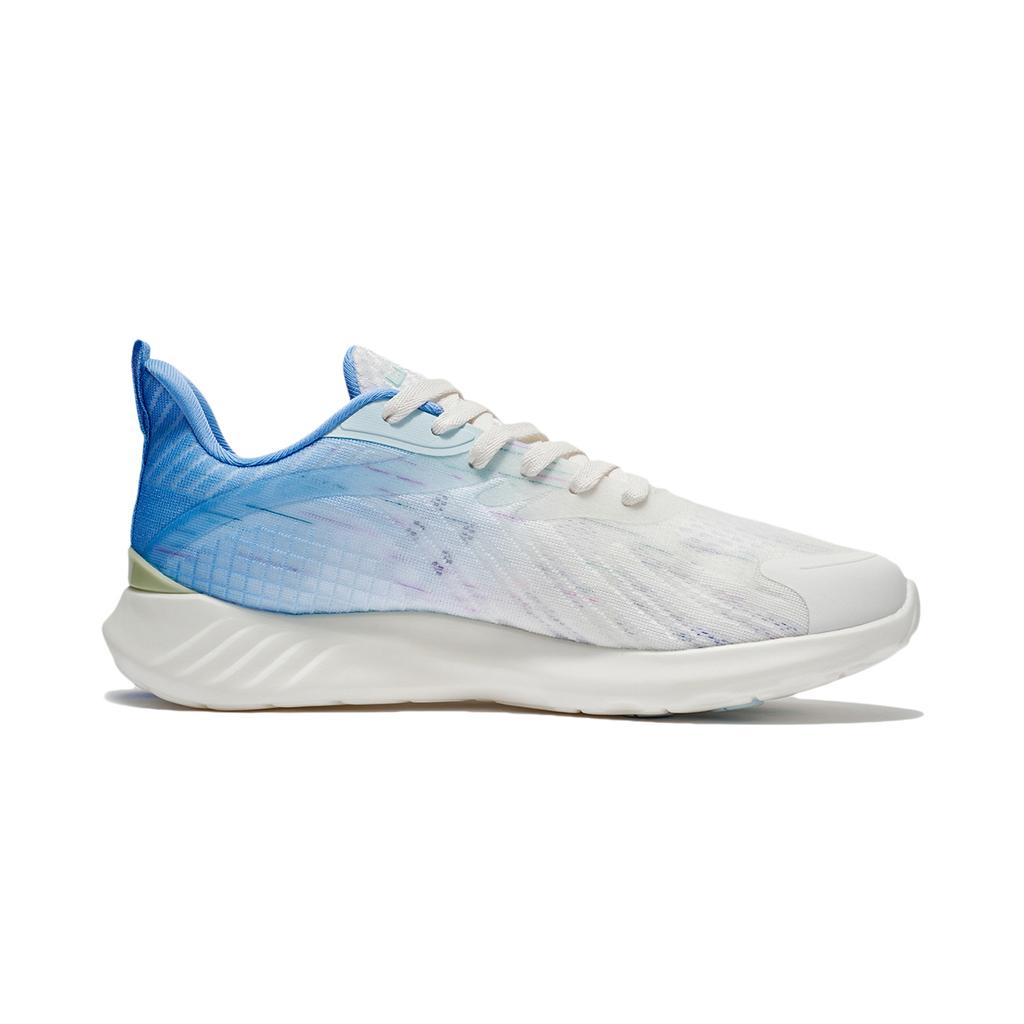 Li-Ning Легкие мягкие отскакивающие дышащие легкие амортизирующие низкие кроссовки мужские кроссовки белые синие ARSU081-1