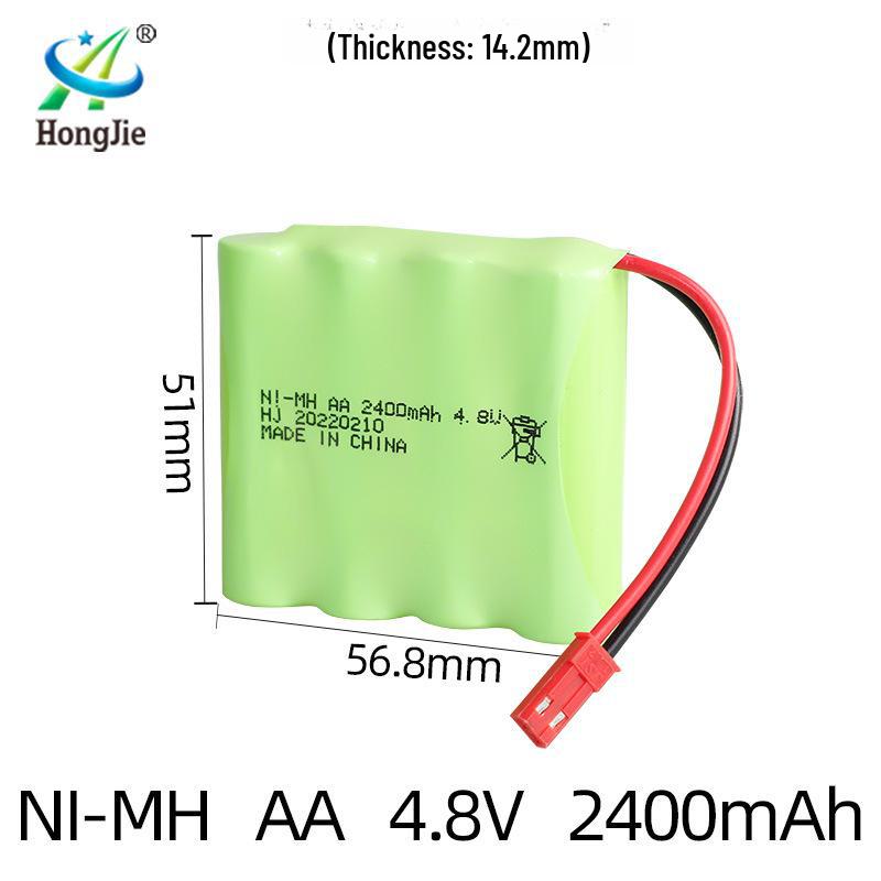 NiMH 4.8V 2400mAh Аккумуляторная батарея для радиоуправляемых машин и электрических игрушек-альпинистов