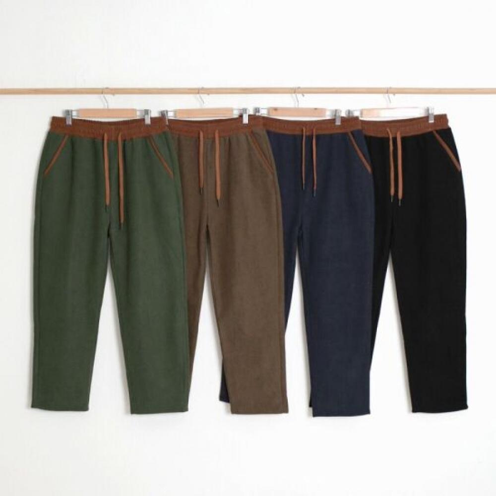 From Heart Women Color Block Corduroy Pants With Wool Lining