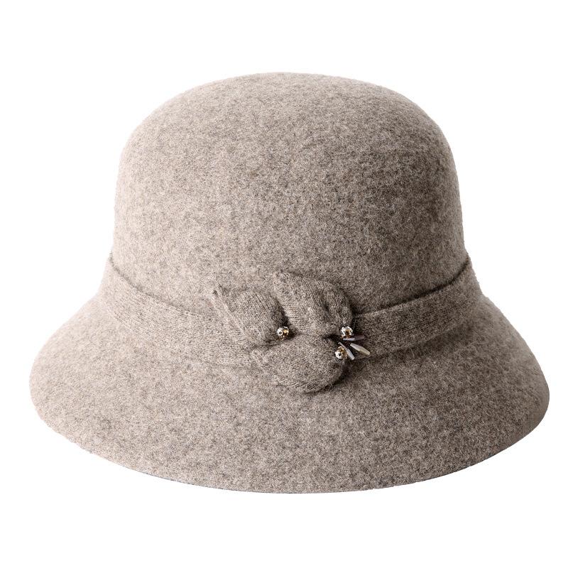 Корейская шерстяная шляпа для бассейна, женские осенне-зимние шапки, теплая шерстяная винтажная шляпа, женская шапка