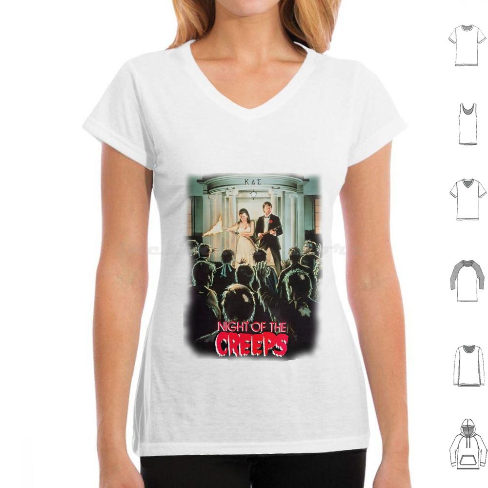 Night Of The Creeps T Shirt 6xl Cotton Cool Tee Night Of The Creeps Vhs Tape Horror Scary Slasher Cult Movie Film Cinema 80s