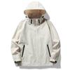 6266 Waterproof Hooded Windbreaker: Unisex Outdoor Thin Single-Layer Jacket for Mountaineering, Windproof and Three-Proof Design