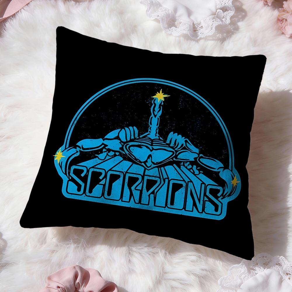 Группа Scorpions горячая Наволочка Премиум Комфорт Двусторонняя Наволочка - Дизайн Два в Одном для Любой Комнаты и Салона Автомобиля