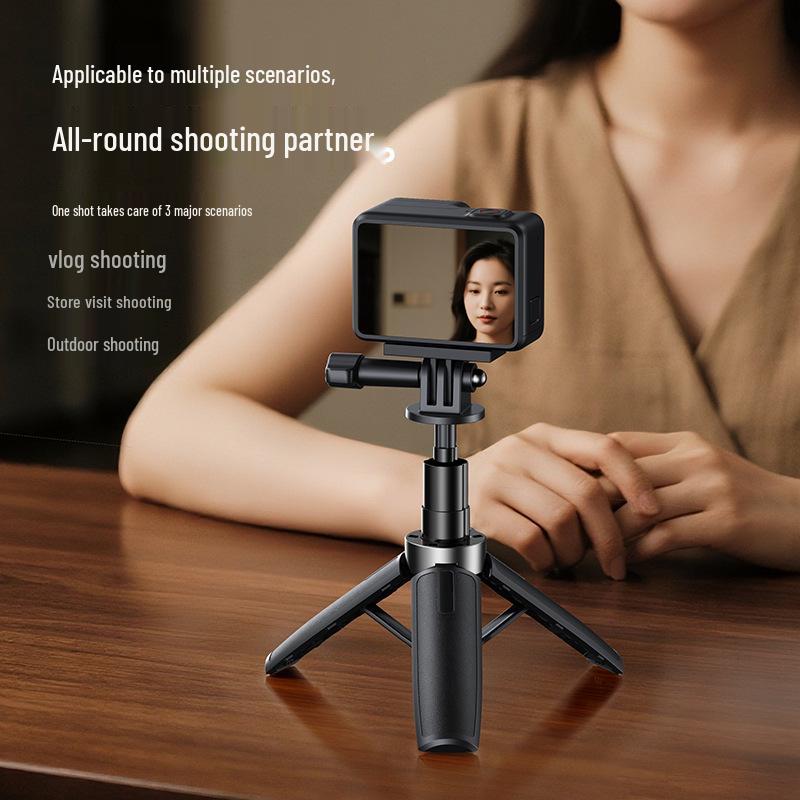 Совместимо с мини-штативом DJI Pocket 3, спортивной камерой DJI Action 5/4 и ручным креплением-селфи-палкой