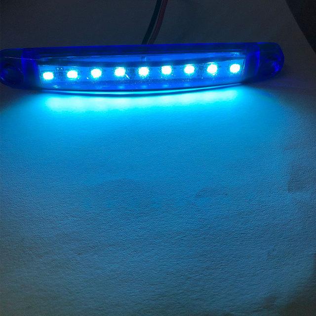 2 шт. светодиодные боковые габаритные огни сигнальная лампа для грузовика прицепа сигнальная лампа 9 светодиодных индикаторов 12 В стробоскоп светодиодный для мотоцикла