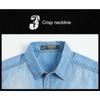 Summer Men's Shirts Polo Shirts Short Sleeve Shirt Plus Size Loose Half Sleeve Denim Shirt Breathable Comfortable