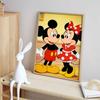 Disney Набор для алмазной мозаики Микки и Минни Маус, 5D, ручная работа, DIY, подарок, украшение для дома