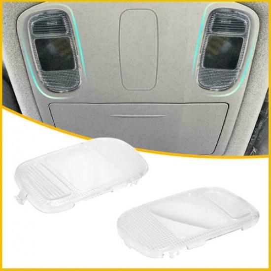 For 02-08 Dodge RAM 2500 3500 1500 Interior Clear Overhead Dome Light Cover 2pcs