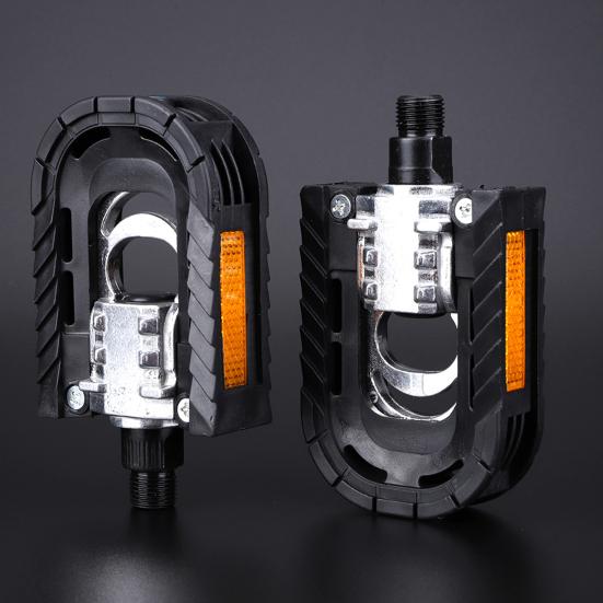 2Pcs Bike Pedal Universal Lightweight Left Right Mountain Road Folding Bicycle Flat Pedal Platform Bike Replacement Accessories