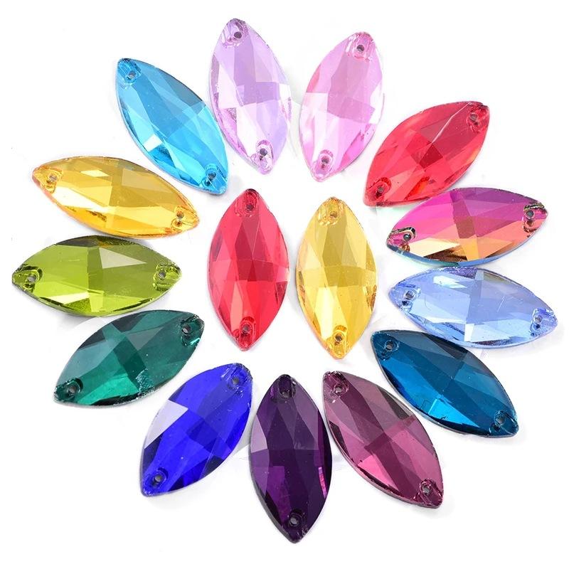 Hand Sewn Drill, Horse Eye Crystal Glass Diy Rhinestone Beauty Clothing Wedding Accessories Accessories