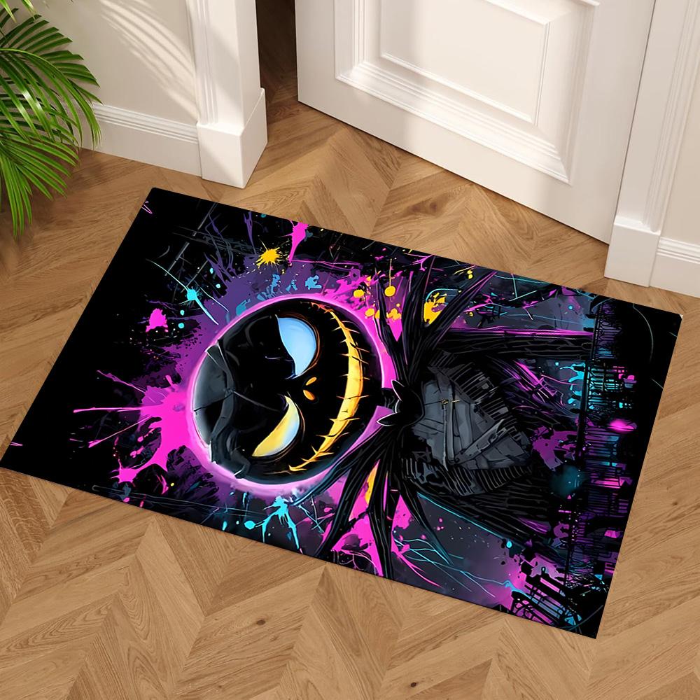 Jack Skellington Floor Mat Perfect for Decorate room Hallway Kitchen Entryway Antislip Carpet Decorate Offices Perfect Gift for Friends & Family