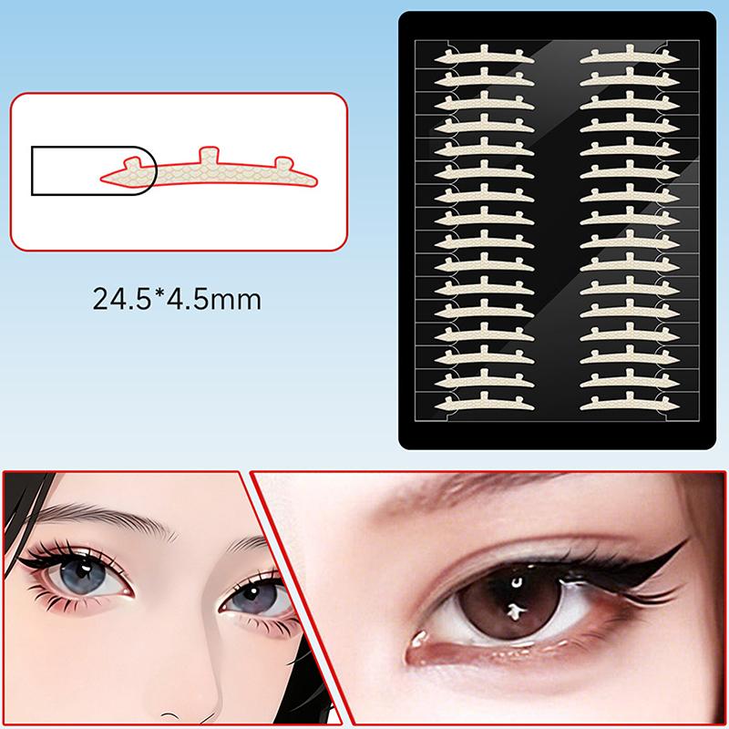 Double Eyelid Tape Mesh Sticker Roll Lace Design Invisible Eye Tool for Monolid Eyelids Natural Lifting Setting for All Day Use