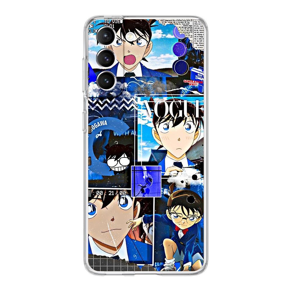 Крутой чехол для телефона с аниме «Детектив Конан» для Samsung Galaxy S22 5G S20 Ultra S21 FE 5G S10E S9 S8 S10 Plus Note 20 10 Lite