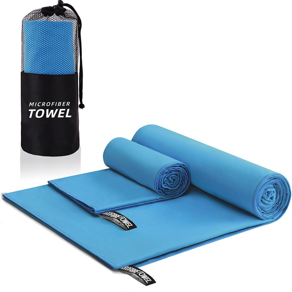 Быстросохнущее спортивное пляжное полотенце из микрофибры, толстое для путешествий, гимнастики, фитнеса, бега, плавания, йоги, природного похода, морское большое полотенце