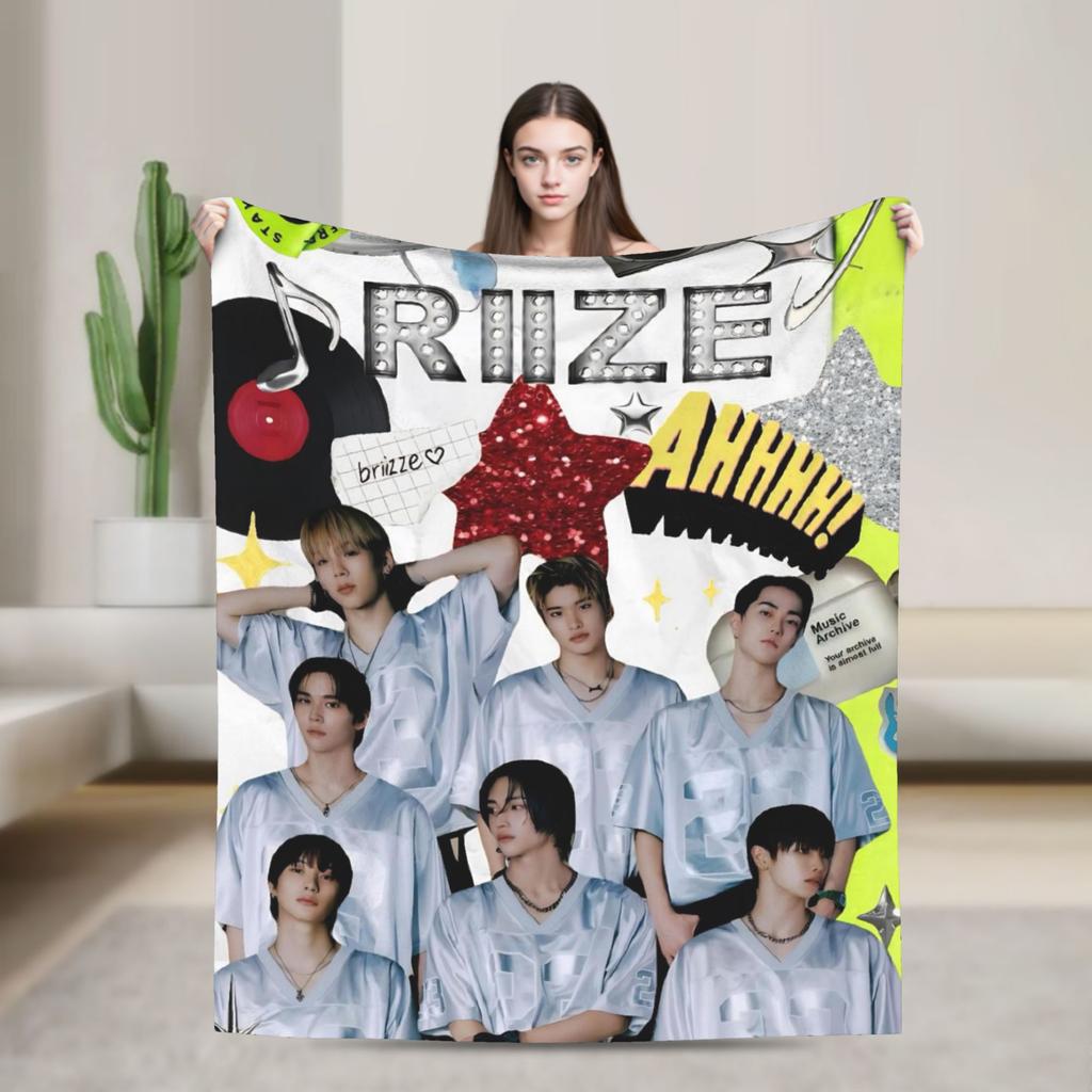 Мягкое Теплое Одеяло Дорожное Офисное RIIZING SOHEE Riize KPOP Плед Фланелевое Покрывало Для Улицы Модное Покрывало На Диван Кровать