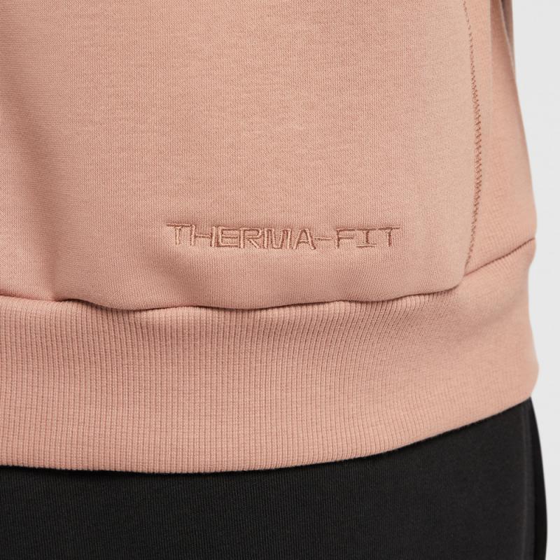 Nike Логотип Therma-Fit Буквенный Свитшот с круглым вырезом Удобный пуловер С длинным рукавом Мужской свитшот IO7916271