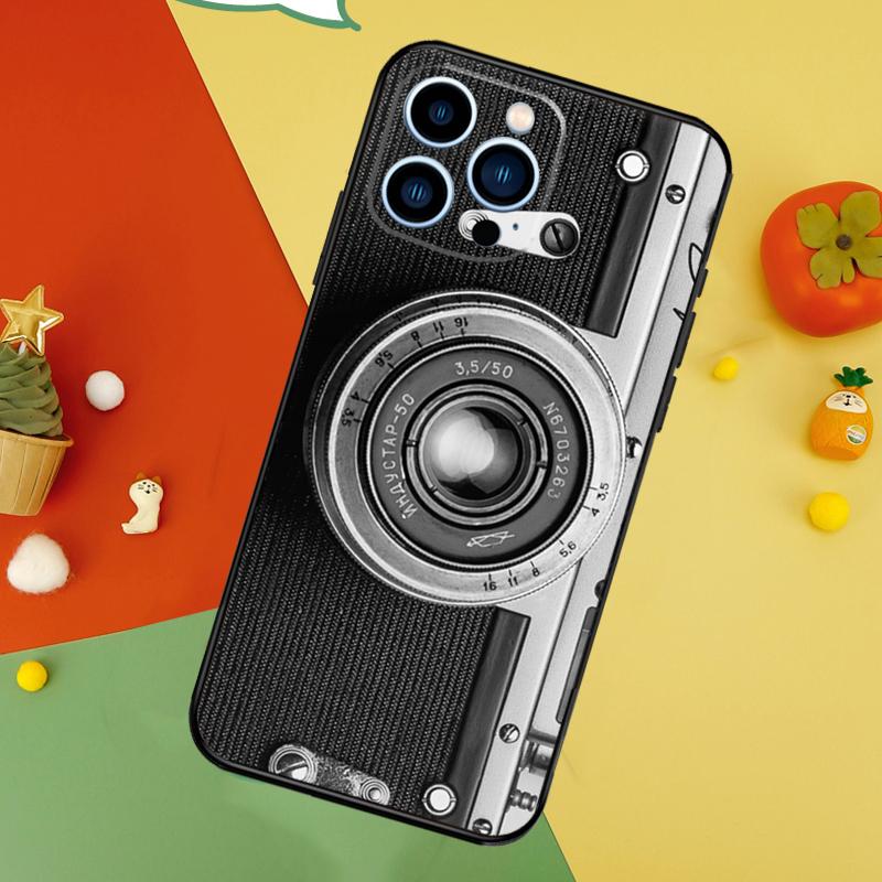 Ретро Камера Винтажный Чехол Для iPhone 14 13 12 11 15 16 Pro Max Mini X XR XS Max 8 7 14 15 16 Plus Чехол Funda